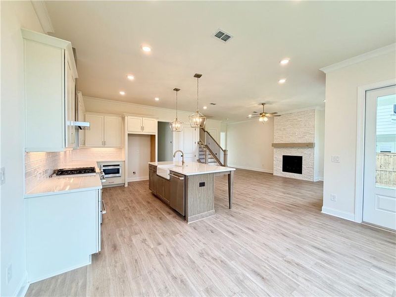 Furnished interior view inside a new home in Palisades Single Family, Cumming (Image 10).