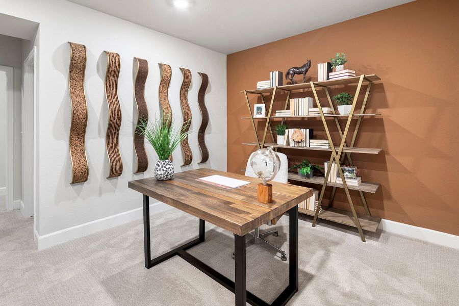 Representative furnished interior of a home built from the 3 by Tri Pointe Homes in Sugar Mill Village, Longmont (Image 9).