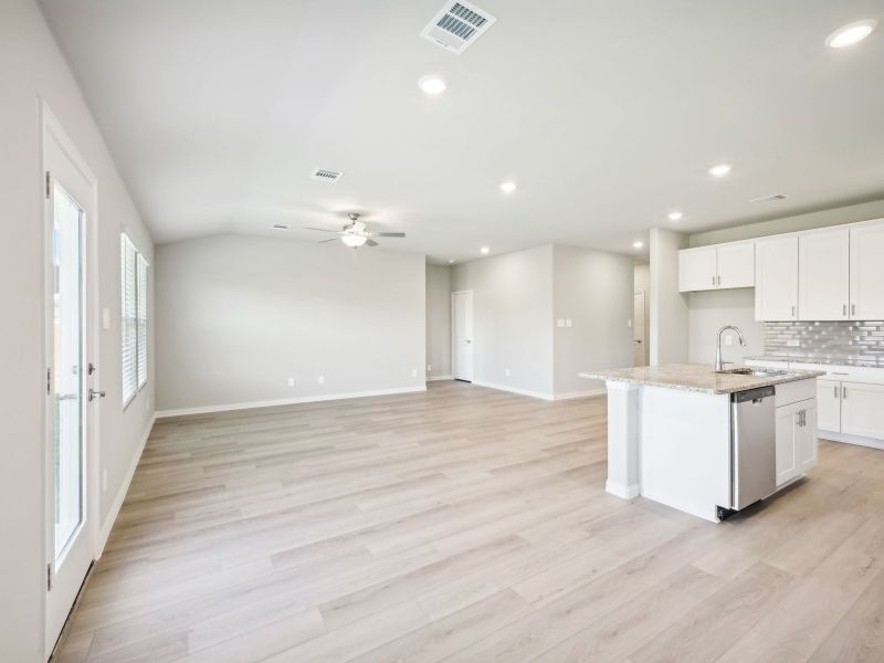 The Greenville floorplan with the Sleek interior package.