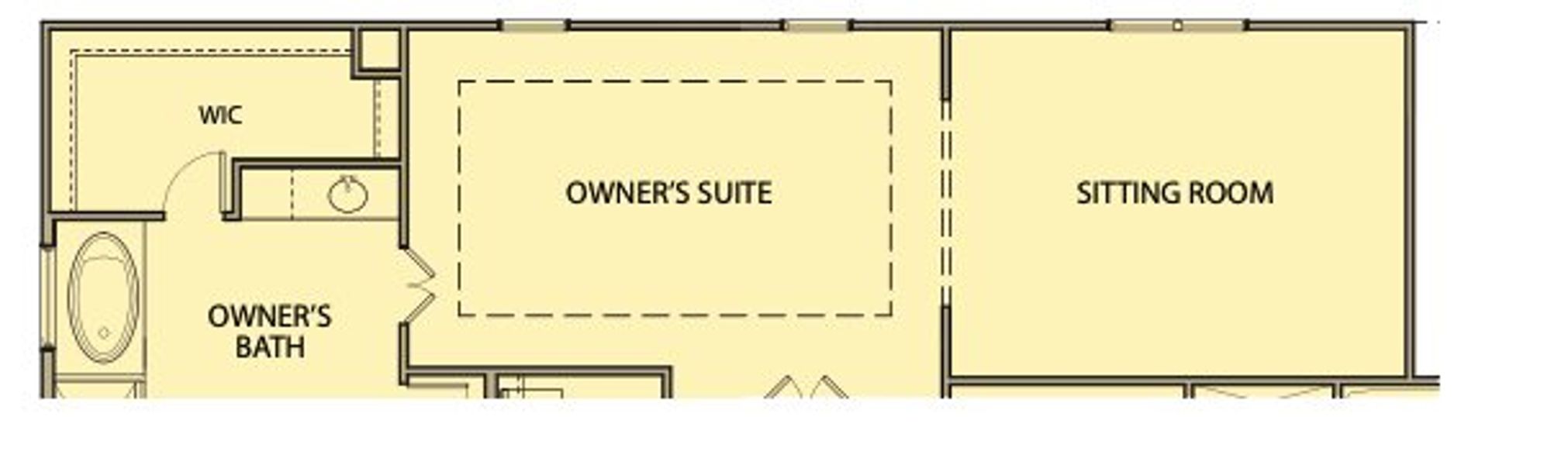 2D floor plan layout for the Somerset III by Kerley Family Homes in Springside Reserve, Powder Springs, GA (Image 5).