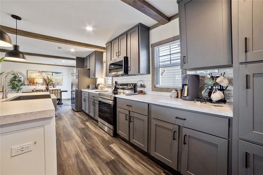 Furnished interior view inside a new home in , Poolville (Image 22).