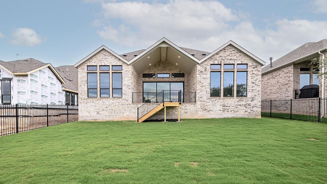 Exterior details and patio area of a home in Parten, Austin (Image 3).