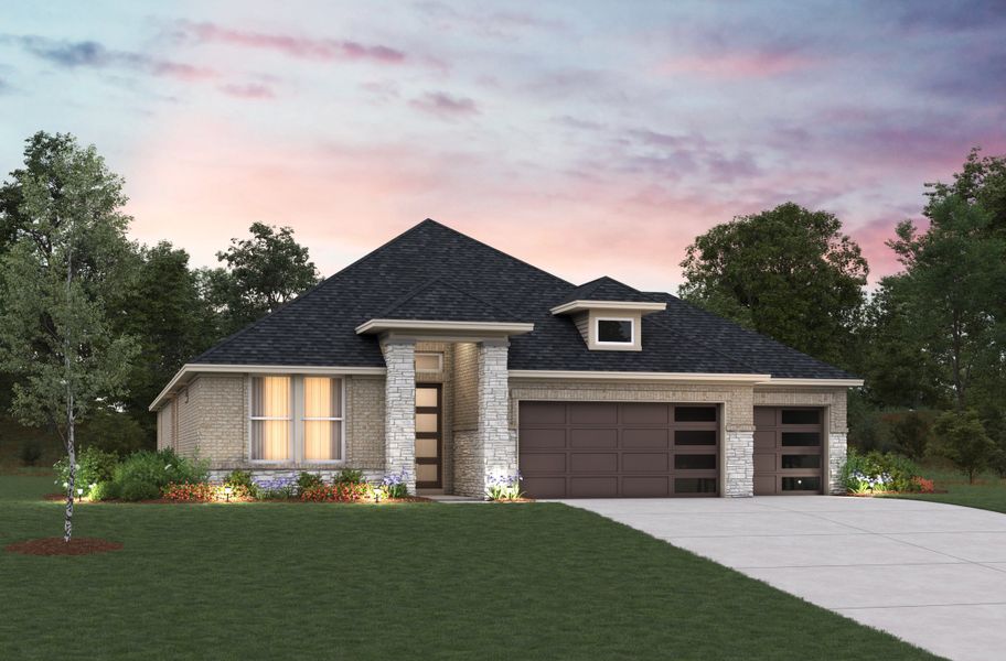 Representative exterior photo of a completed home built from the Mckinney by Beazer Homes in Pinevale, Tomball, TX (Image 3).