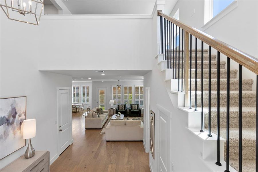 Furnished interior view inside a new home in North Square at Uptown, Celina (Image 17).