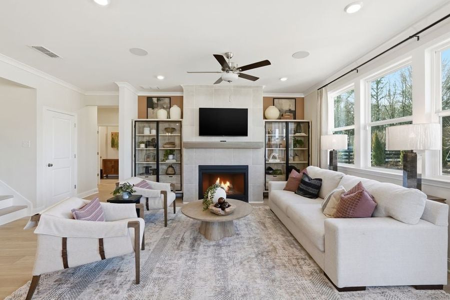 Representative furnished interior of a home built from the Essex by Taylor Morrison in Dreycott, Lawrenceville (Image 8).