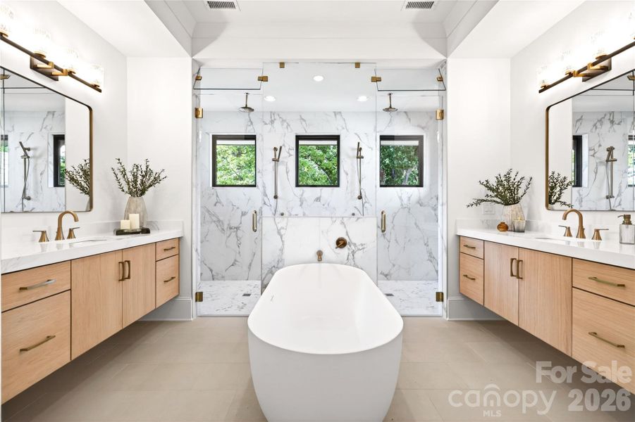 Furnished interior view inside a new home in , Charlotte (Image 19).