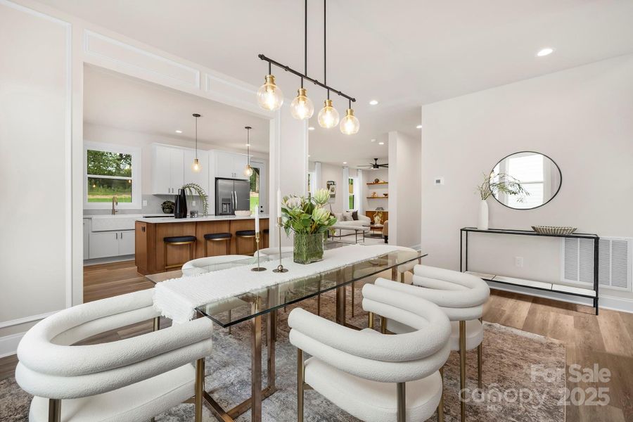 Furnished interior view inside a new home in , Charlotte (Image 15).