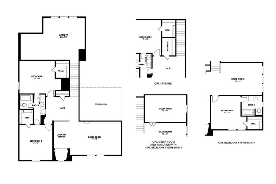 Second Floor of Magnolia Plan