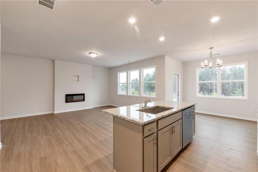 Furnished interior view inside a new home in , Calhoun (Image 6).