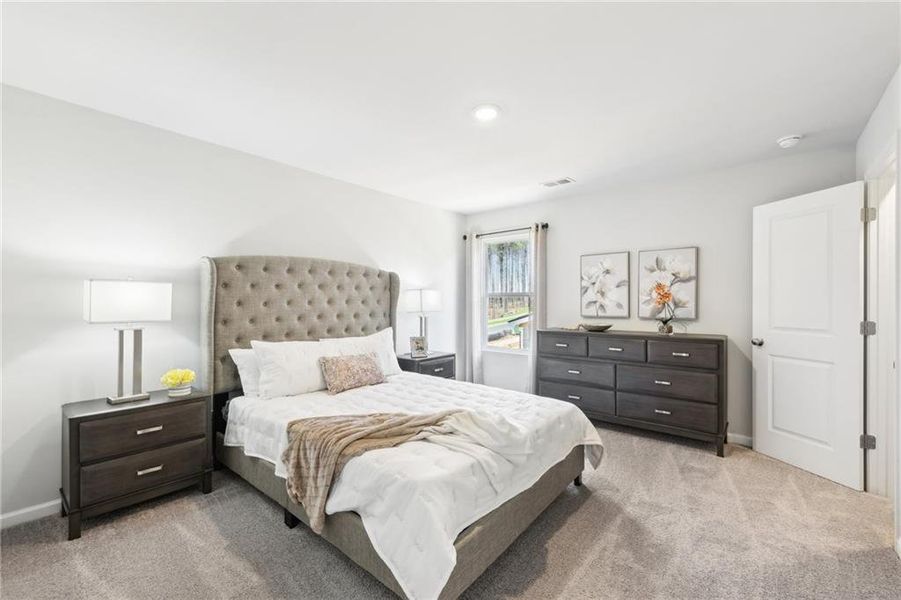 Furnished interior view inside a new home in The Hills at Cedar Creek, Winder (Image 33).