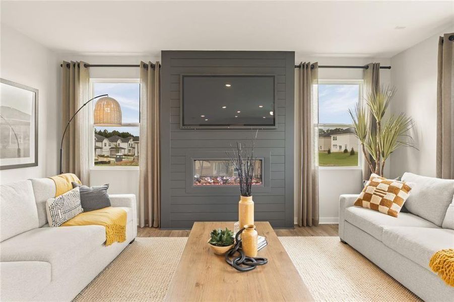 Furnished interior view inside a new home in Oak Grove Glen, Snellville (Image 17).