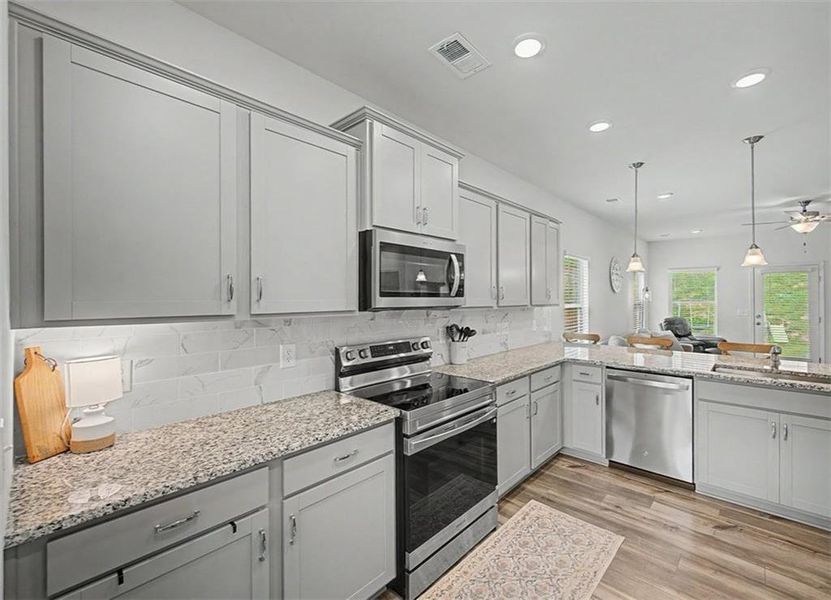 Furnished interior view inside a new home in , Calhoun (Image 14). Furnished interior view inside a new home in , Calhoun (Image 14).