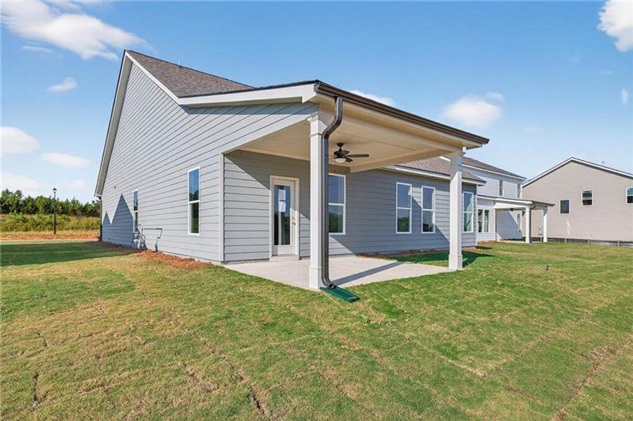 Exterior details and patio area of a home in Sutton's Landing, Statham (Image 4).