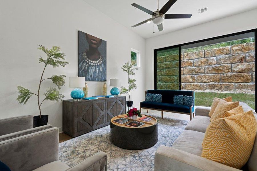 Furnished interior view inside a new home in Agave, Austin (Image 9).