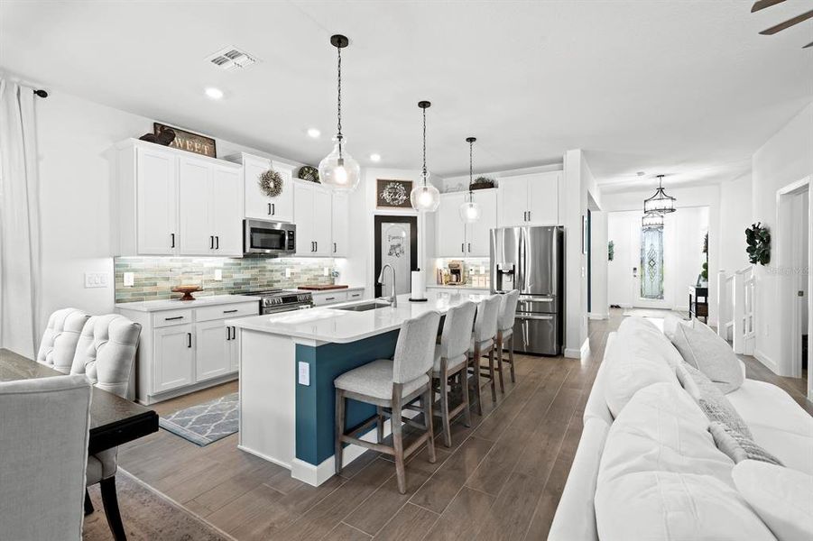 Furnished interior view inside a new home in Angeline Active Adult: Active Adult Manors, Land O' Lakes (Image 14). Furnished interior view inside a new home in Angeline Active Adult: Active Adult Manors, Land O' Lakes (Image 14).