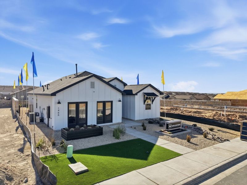 Representative exterior photo of a completed home built from the Valencia by Hakes Brothers in Verdancia, El Paso, TX (Image 2).
