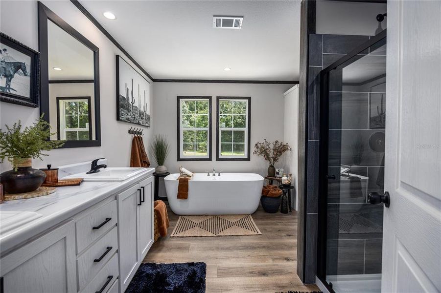 Furnished interior view inside a new home in , Fort White (Image 14).