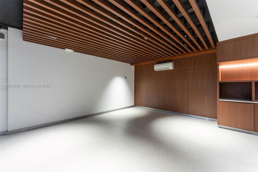 Private air-conditioned garage accommodating 2 cars, plus 3 additional side-by-side parking spaces included with the unit. Private air-conditioned garage accommodating 2 cars, plus 3 additional side-by-side parking spaces included with the unit.
