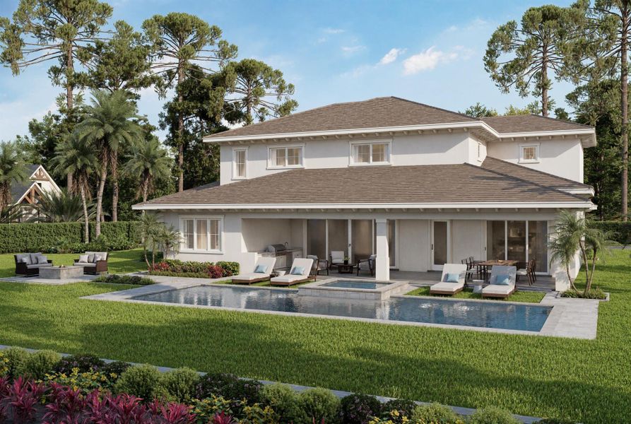 Exterior details and patio area of a home in , Jupiter (Image 3). Exterior details and patio area of a home in , Jupiter (Image 3).