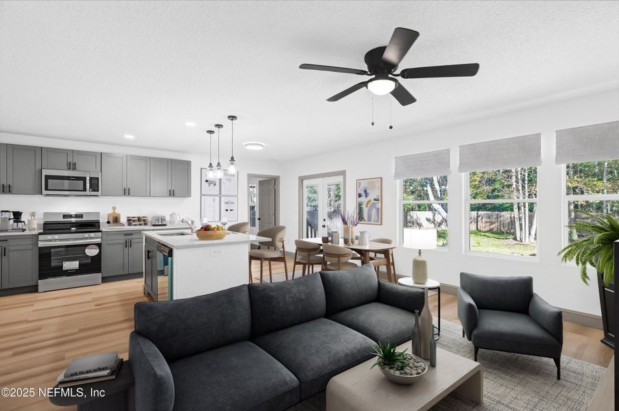 Furnished interior view inside a new home in , Jacksonville (Image 12).