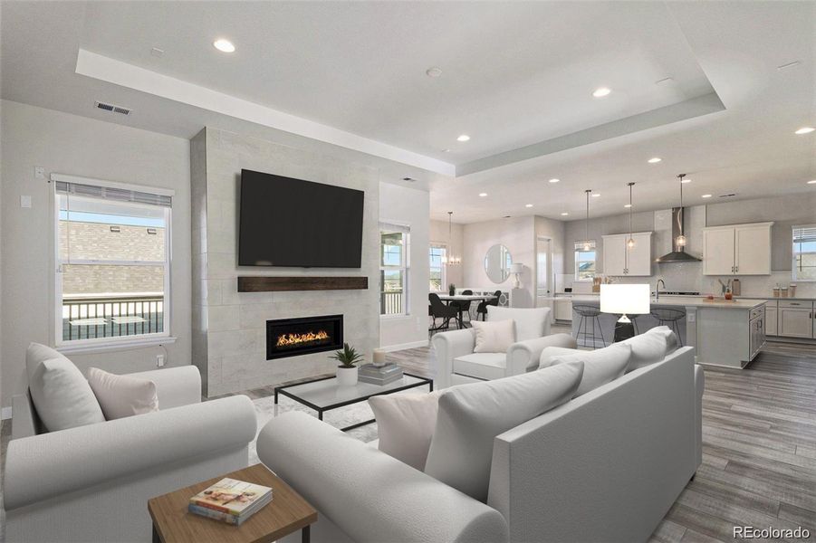 Furnished interior view inside a new home in , Castle Rock (Image 15).