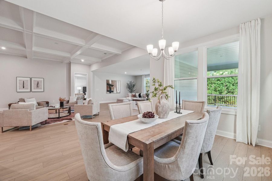 Furnished interior view inside a new home in , Charlotte (Image 16).