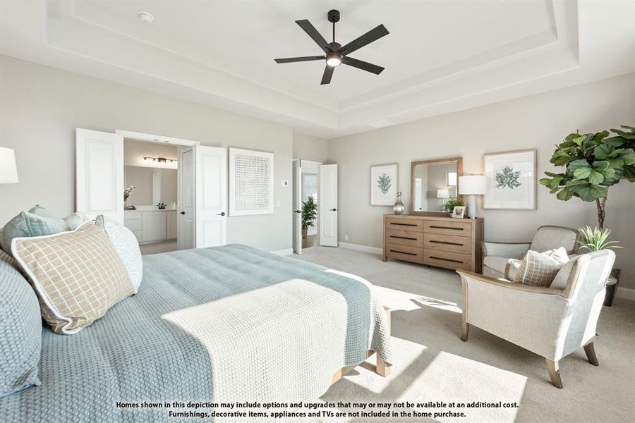 Furnished interior view inside a new home in Painted Tree, McKinney (Image 28).