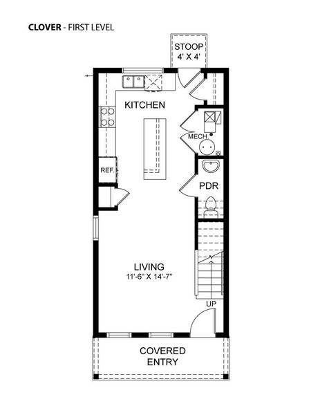 2D floor plan layout for the Clover by Hartford Homes in Prairie Song, Windsor, CO (Image 5). 2D floor plan layout for the Clover by Hartford Homes in Prairie Song, Windsor, CO (Image 5).