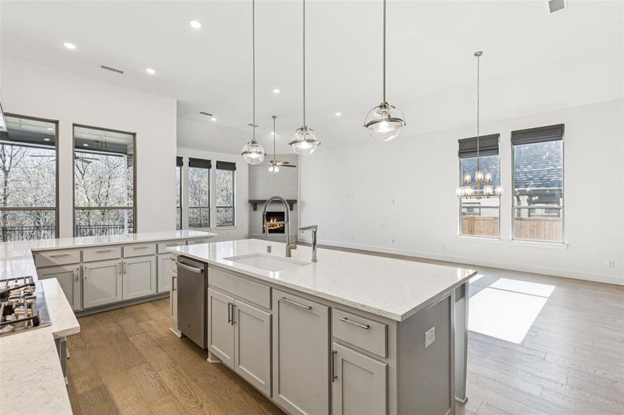 Furnished interior view inside a new home in , Aubrey (Image 15).