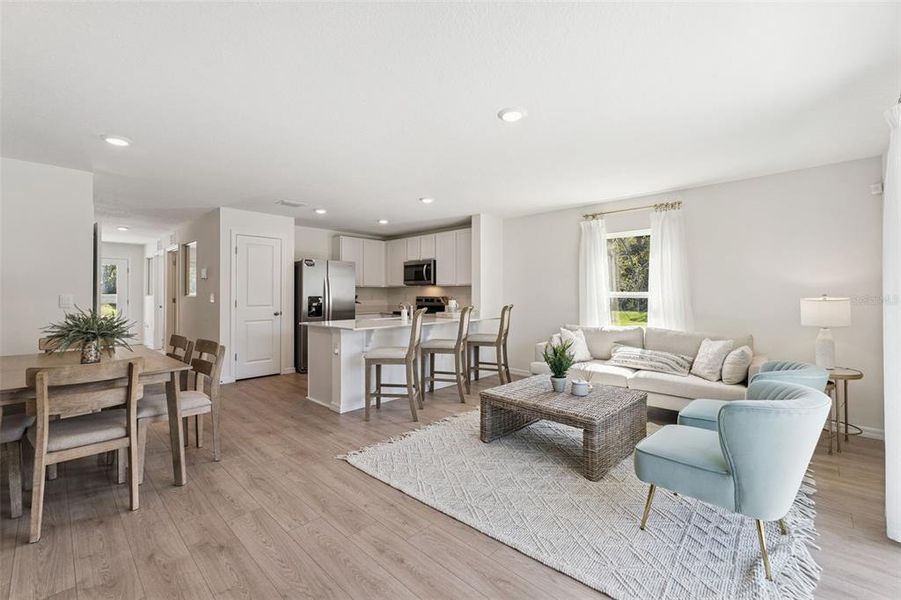 Furnished interior view inside a new home in Evergreen Park, Kissimmee (Image 6). Furnished interior view inside a new home in Evergreen Park, Kissimmee (Image 6).