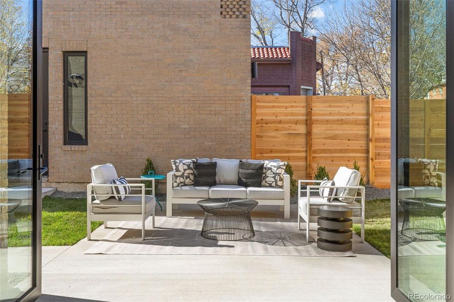 Exterior details and patio area of a home in , Denver (Image 29).