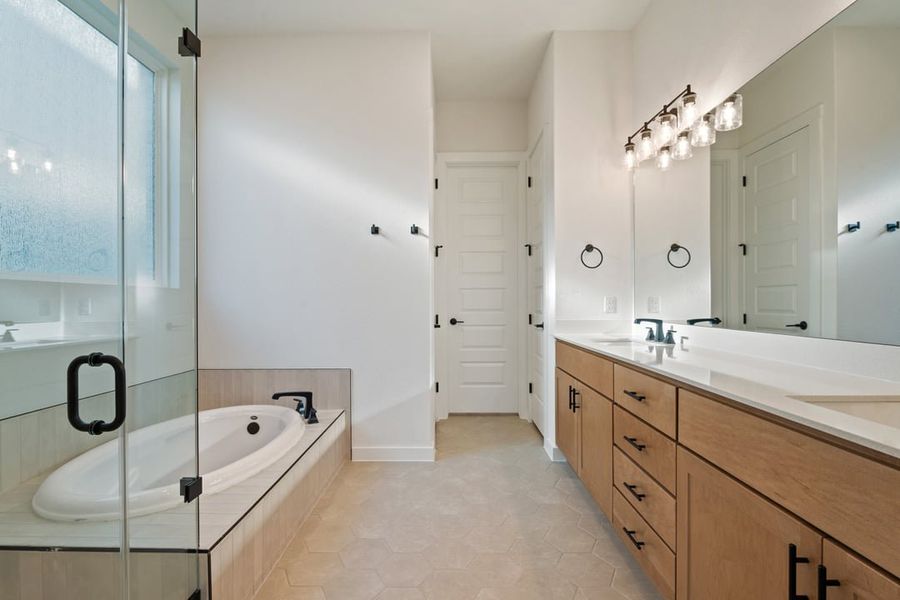 Furnished interior view inside a new home in Park Collection at Lariat, Liberty Hill (Image 15).