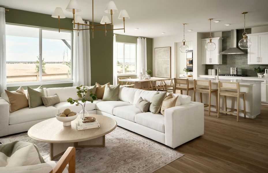 Representative furnished interior of a home built from the Boardwalk by Pulte Homes in Cordovan, Longmont (Image 14).