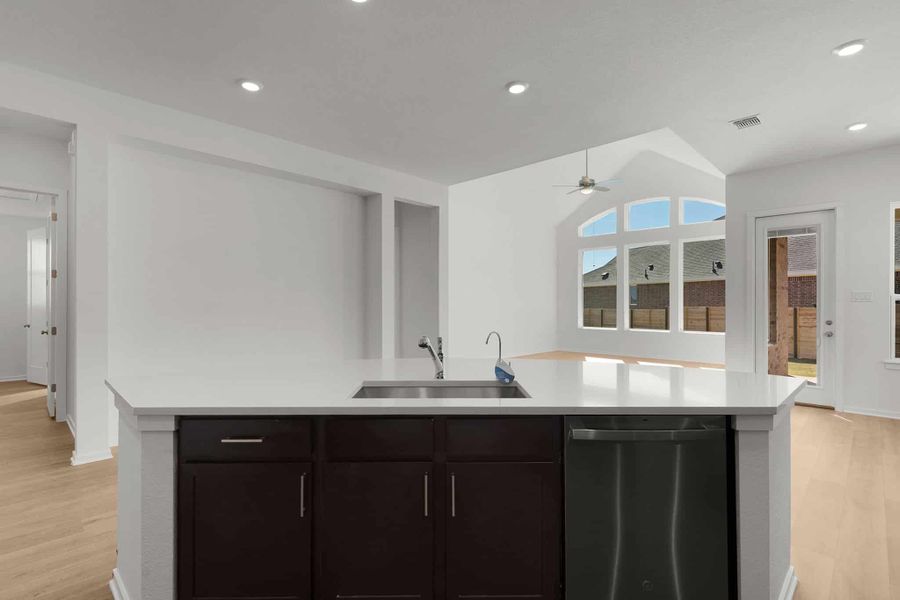 Furnished interior view inside a new home in University Heights, Round Rock (Image 8). Furnished interior view inside a new home in University Heights, Round Rock (Image 8).