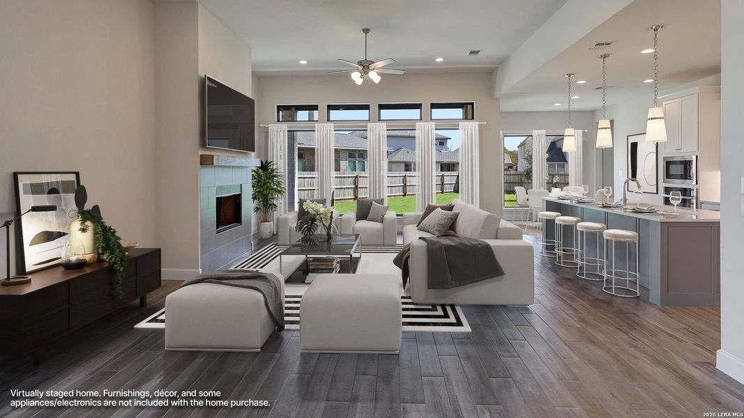 Furnished interior view inside a new home in Alsatian Oaks, Castroville (Image 10).