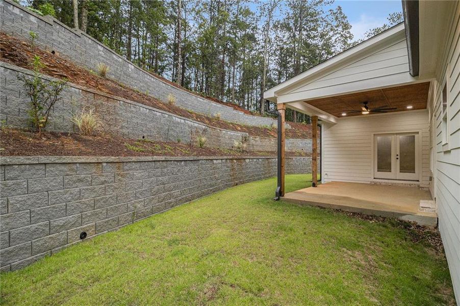 Exterior details and patio area of a home in , White (Image 4).
