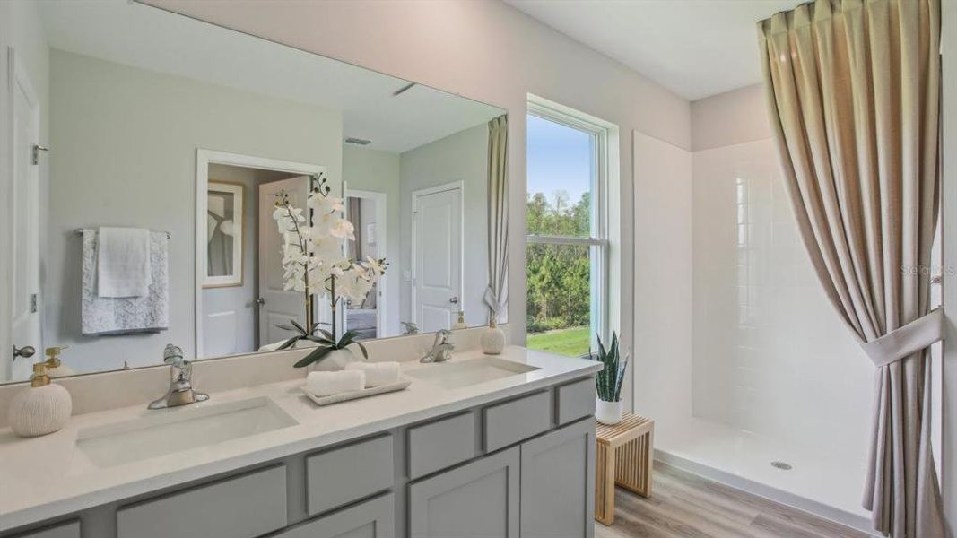 Furnished interior view inside a new home in Deerbrook, Land O' Lakes (Image 4). Furnished interior view inside a new home in Deerbrook, Land O' Lakes (Image 4).