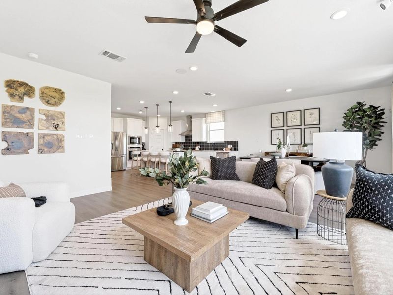 Furnished interior view inside a new home in Parks at Foster Crossing, Anna (Image 14).