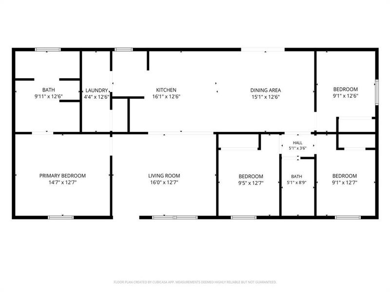 2D floor plan layout of this home in , Corsicana, TX (Image 3).