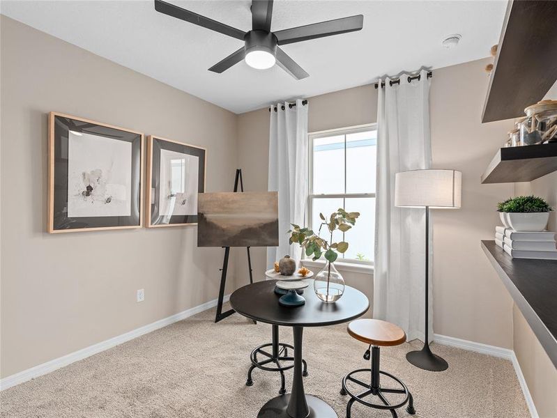 Furnished interior view inside a new home in EverBe, Orlando (Image 23).