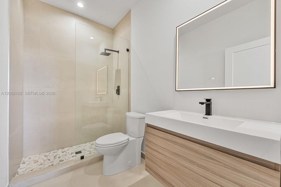 Furnished interior view inside a new home in , Miami (Image 13).