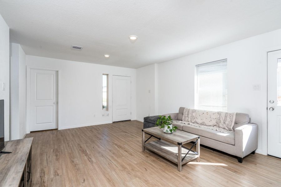 Furnished interior view inside a new home in Tavola: Cottage Collection, New Caney (Image 14). Furnished interior view inside a new home in Tavola: Cottage Collection, New Caney (Image 14).