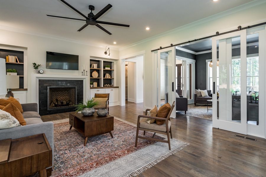 Representative furnished interior of a home built from the Brinkley American Farmhouse by Homes by Dickerson in Cattail, Clayton (Image 9).