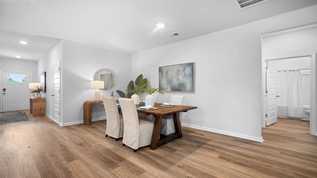 Furnished interior view inside a new home in Fernhill Farms, Statesboro (Image 10).