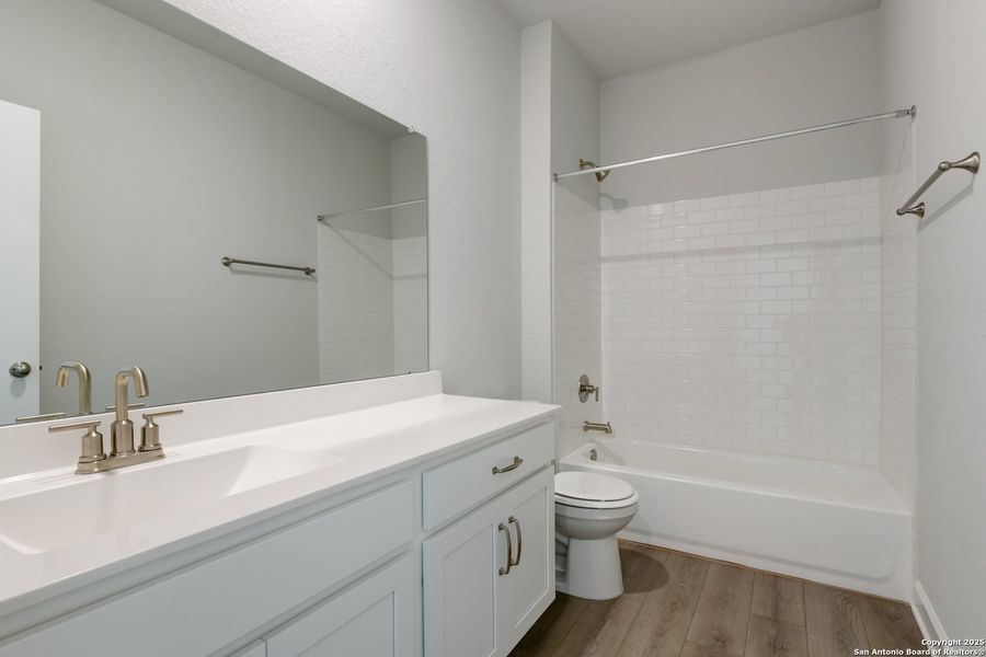 Furnished interior view inside a new home in Enclave at Hennersby Hollow 50's, San Antonio (Image 7). Furnished interior view inside a new home in Enclave at Hennersby Hollow 50's, San Antonio (Image 7).