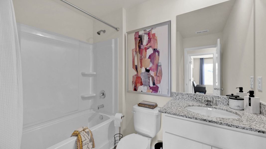 Representative furnished interior of a home built from the Curtis by D.R. Horton in Crescent Ridge, Niota (Image 8).