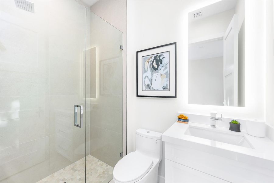 Furnished interior view inside a new home in , Fort Lauderdale (Image 9).