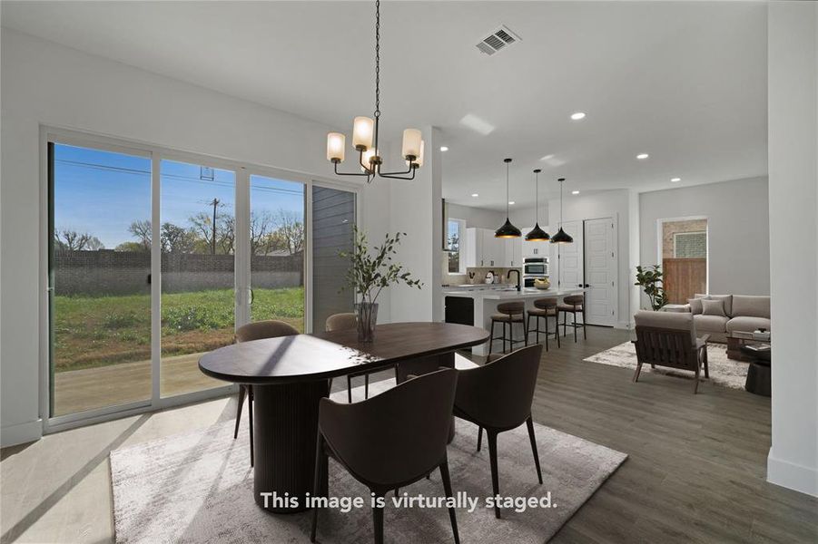 Furnished interior view inside a new home in , Garland (Image 14).