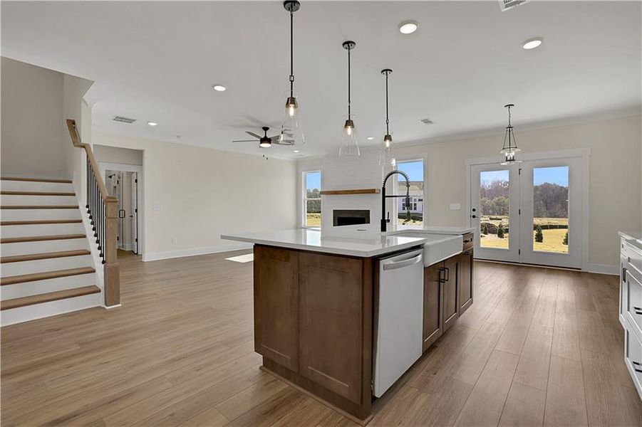 Furnished interior view inside a new home in Twin Lakes, Hoschton (Image 18).