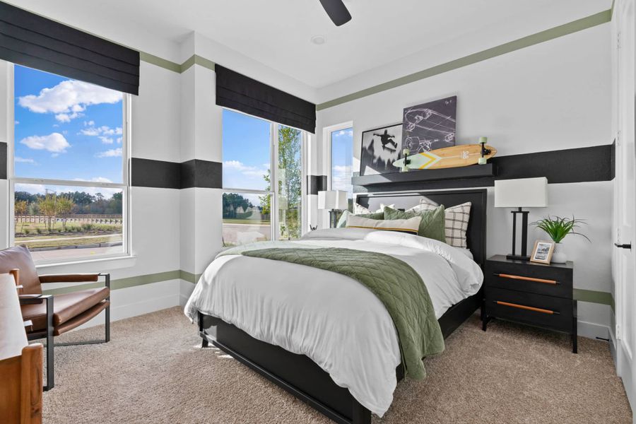 Representative furnished interior of a home built from the Lauren by Chesmar Homes in Wood Leaf Reserve, Tomball (Image 18).